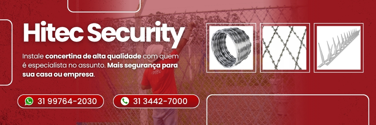 Concertina Dupla/Clipada, Rede Laminada, Lança Perfurante para segurança perimetral.